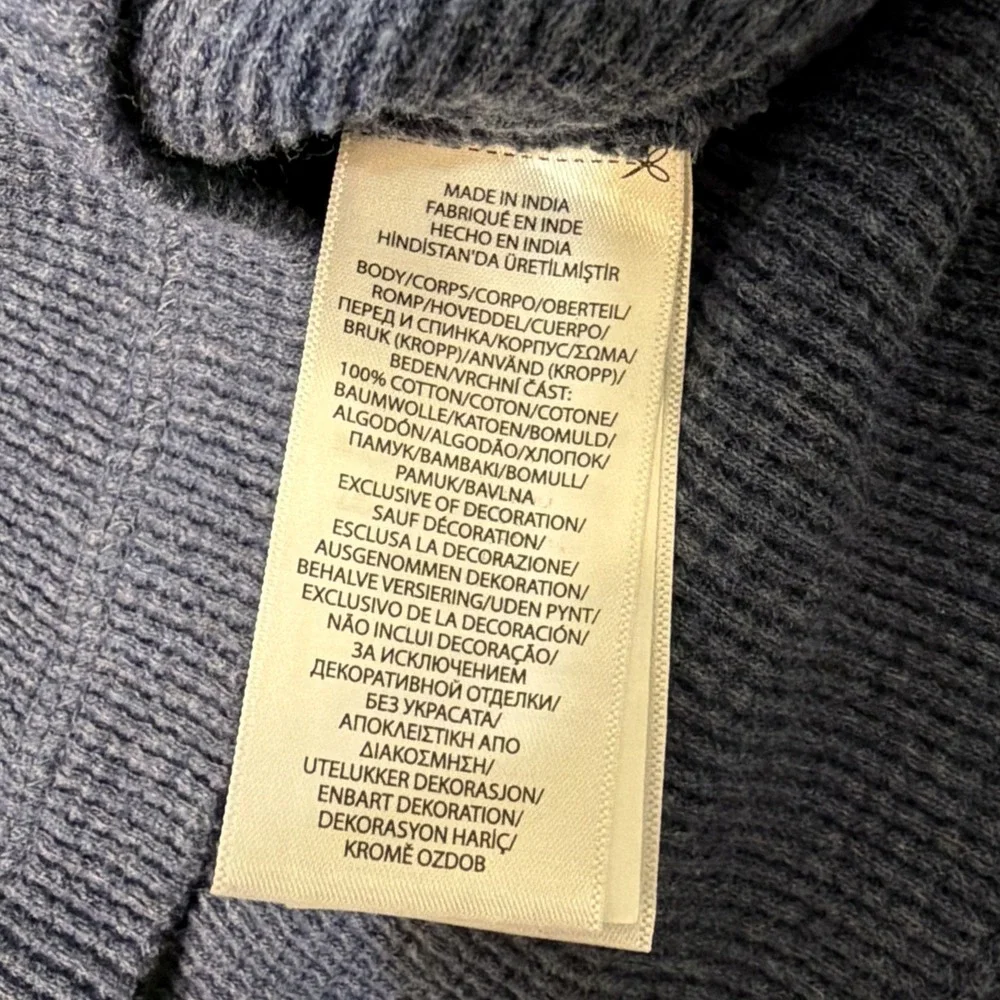 Polo Ralph Lauren Long Sleeved Blue Waffle Knit Thermal Shirt Men's LT